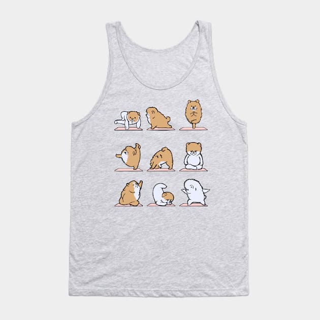 Pomeranian Yoga Tank Top by huebucket